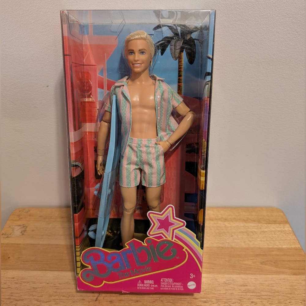 Barbie Ken Doll in Striped Outfit Brand New With Tag From Mattel